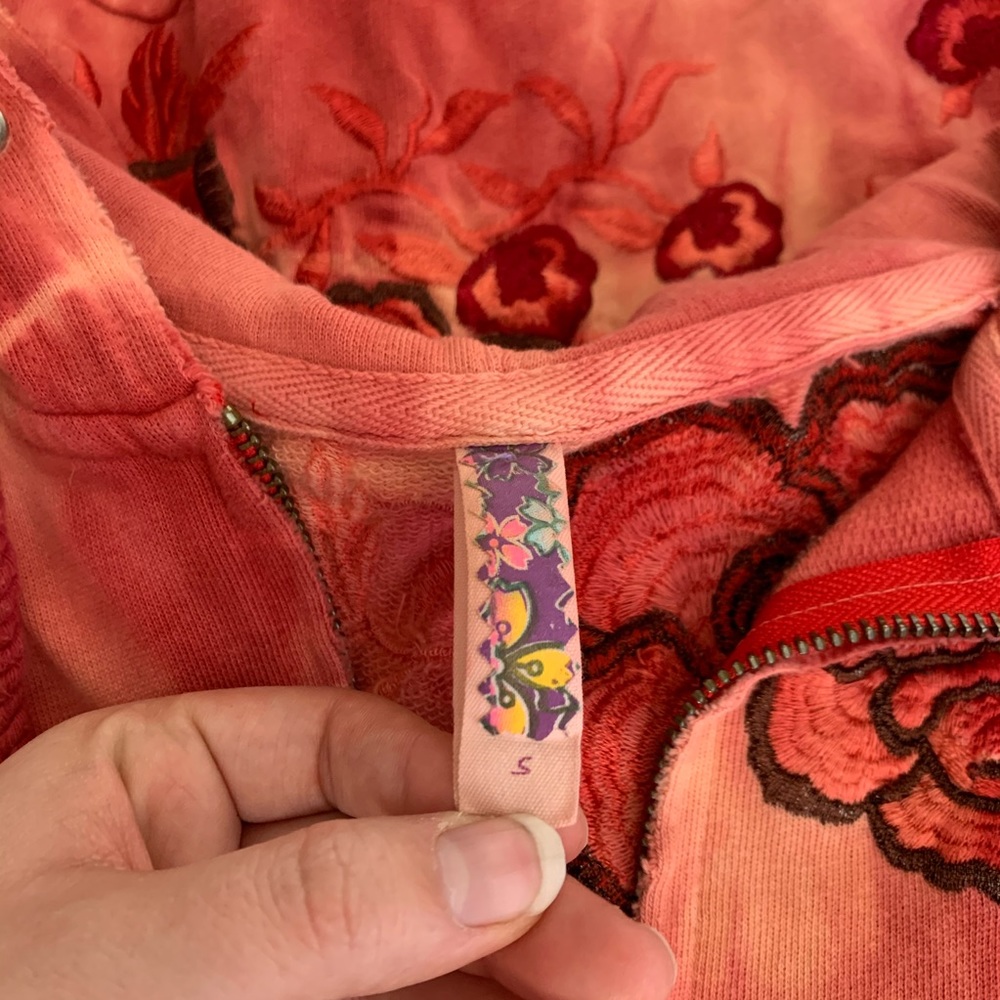 SOLD Free People | Tie Dye Embroidered Sweater - Picture 4 of 8